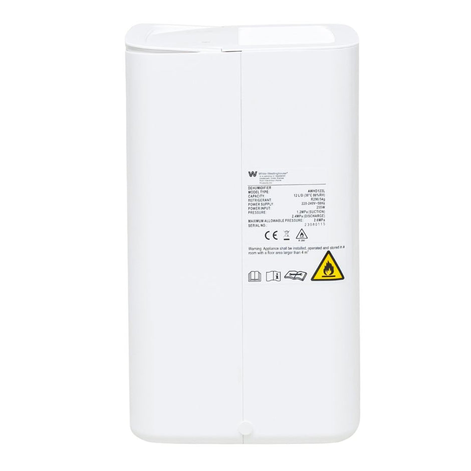 AWHD-12L White Westinghouse Dehumidifier – 12 Litres/Day